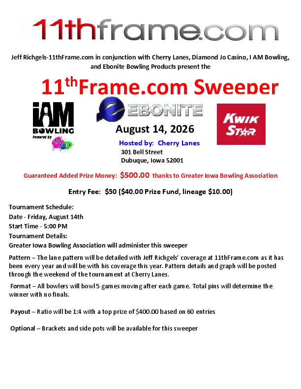 2026 GIBA 11thFrame.com Open sweeper